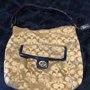 Gold Coach handbag